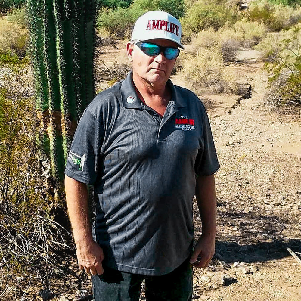 Portrait of an Amplife® Supporter in the desert